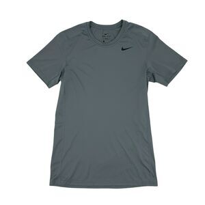 Nike Base Layer T Shirt Men's Size S Gray Fitted Dri-Fit Athletic Short Sleeve
